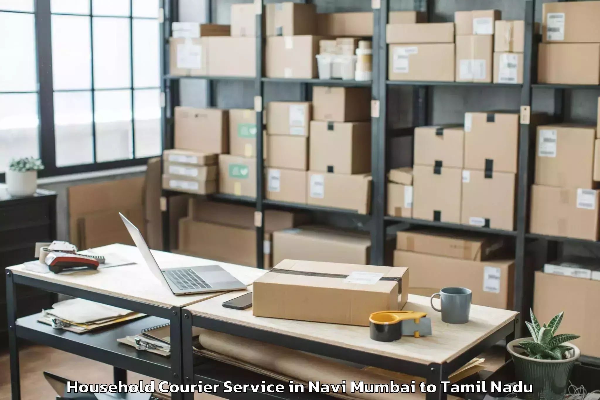 Reliable Navi Mumbai to Alanganallur Household Courier